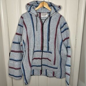 NWT Old School Baja Zippered Hooded Jacket